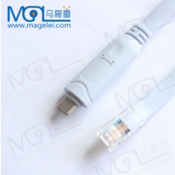 亚马逊爆款 Type C console配置线 Type C转RJ45 安卓路由器调试