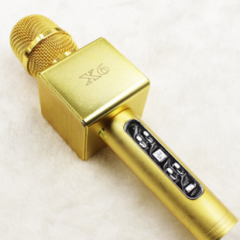 X6正品金属手机麦克风无线蓝牙唱吧K歌宝直播话筒电脑电视全民K歌