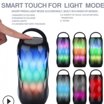 2019新品蓝牙音箱七彩触控呼吸灯厂家Bluetooth Speaker私模图2
