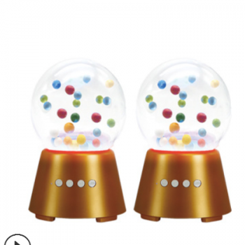 创意情感灯跳豆HXWW501C水晶球LED无线插卡蓝牙音箱礼品厂家直销