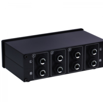 LINEPAUDIO 厂家直销 3进1出无源立体声扬声器切换器 比较器 铝材图3