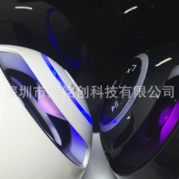 热销爆款炫彩无线蓝牙音箱便携式迷你插卡小音响灯光圆球形低音炮图2