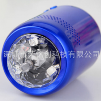 新款私模七彩旋转灯光无线蓝牙舞台音箱KTV免提通话LED迷你小音响图3