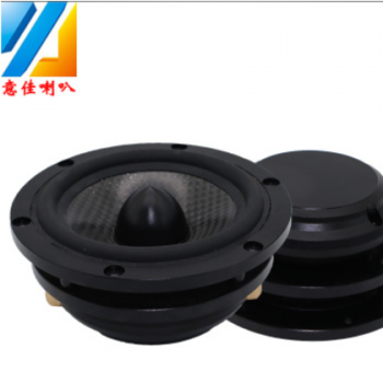 【意佳音响】3.7寸喇叭4Ω/25W汽车改装喇叭全铝件CNC中音喇叭图3