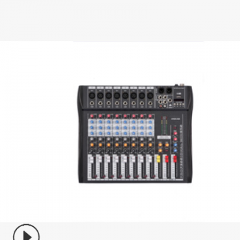 ELM 8路蓝牙专业纯台调音台 小型演出调音台 会议舞台 家用八路