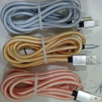 工厂供应安卓尼龙编织数据线2米通用闪充 快充usb数据线2米数据线