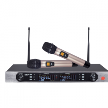 台尔TAIER新款无线UHF红外线对频拖二手持TE-U23 可配会议