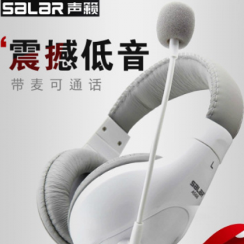 Salar/声籁 A566头戴式笔记本台式电脑耳机游戏耳麦带麦克风话筒
