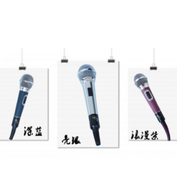 有线咪动圈式录音专用话筒卡拉OK话筒KTV家用舞台采访有线麦克风图2
