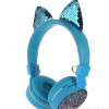 外贸爆款猫耳朵蓝牙耳机头戴式礼品卡通耳机专利可代发F00728951