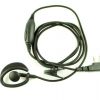 对讲机 耳挂式对讲机耳机线 粗线编绳挂式耳塞/耳麦 双插孔 质量