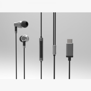 专供跨境标准数字音频解码新款type-c接口入耳式耳机线控音乐通话