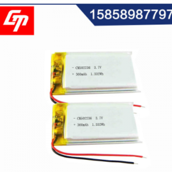 聚合物锂电池502236 3.7v 行车记录仪 360mah充电锂电池图3
