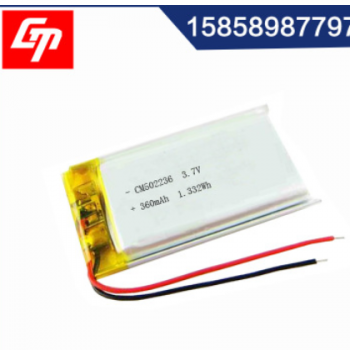 聚合物锂电池502236 3.7v 行车记录仪 360mah充电锂电池图2
