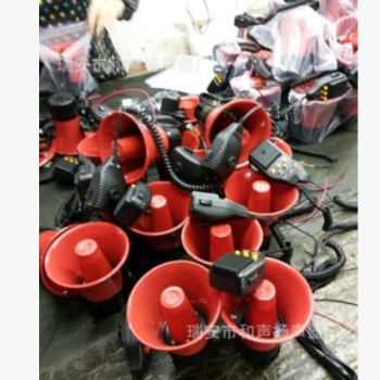 厂家直销 汽车 电动车 12V 喊话 录音 播放喇叭 摆地摊喊话器图2