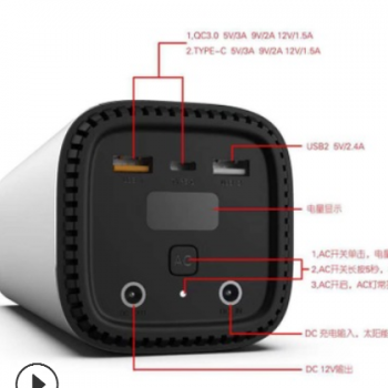 150W 储能发电系统 便携式储能电源 逆变器 18650电池 储能发电站