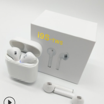 跨境专供I9S蓝牙耳开盖弹窗tws5.0真无线双耳迷你带充电仓立体声