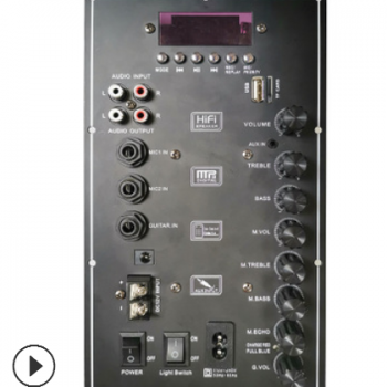 ZY-6136 80W 大功率电瓶音箱功放板带无线咪 混响 拉杆音箱功放板