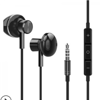 适用苹果7/X/8金属线控耳机 半入耳式3.5mm通用耳机 工厂直销