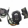 户外CS野战户外WG装备特种兵单边战术耳机PTT套装黑色 对讲机配件