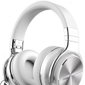 魅动实力工厂E7-pro主动降噪耳机重低音无线蓝牙头戴式升级版白色