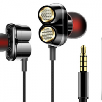 新品 金属耳机 入耳式 适用安卓 苹果通用 手机耳机有线带麦 工厂