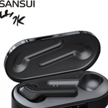 Sansui/山水X9无线蓝牙5.0耳机充电仓入耳式迷你运动游戏防水耳麦