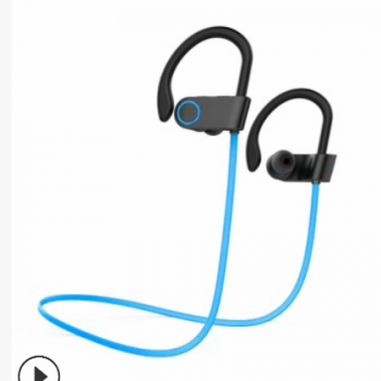 新款私模挂耳式商务无线蓝牙耳机 面条线5.0版蓝牙耳机 工厂热销