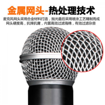 无线话筒一拖二u段婚礼演出防啸叫家用唱歌ktv户外舞台演出麦克风图2