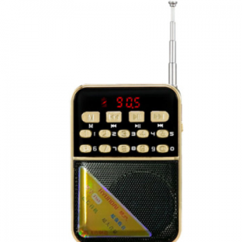 批发现代H868迷你音响便携式插卡老人收音机小音箱mp3随身听播放