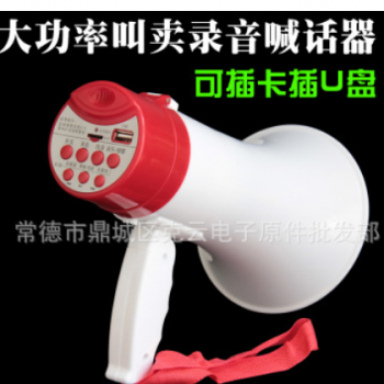 批发手持喊话器/大声公录音叫卖扩音器/促销广告宣传插卡U盘图2