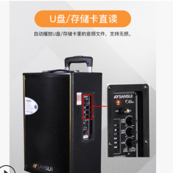 山水SA1广场舞拉杆音箱户外蓝牙k歌音响演出大功率门店地摊电瓶箱图3