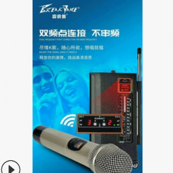 霹雳舞BK系列户外音箱教学弹唱拉杆音箱大功率广场舞演出电瓶音箱图3