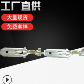 厂家供应DJ612-6.3B插片 6.3加长插片黄铜本色镀锡种类齐全可定制