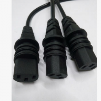 厂家定做生产IP44 防水C13品字尾连接器 IEC连接器生产