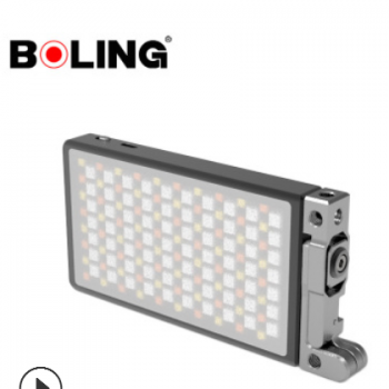 柏灵P1灯口袋便携RGB全彩led补光灯摄影外拍支架补光灯9种特效