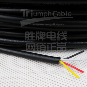 无锡现货供应4芯电源线UL2464-18AWG/4C设备电源连接线