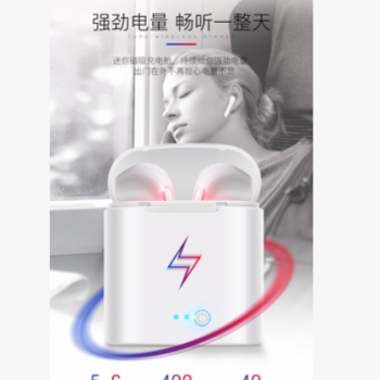 i7s 5.0真立体TWS充电仓双耳通话无线运动耳塞对耳蓝牙耳机跨境图3