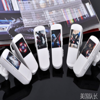 仿蓝牙运动插卡MP3 一体式挂耳带卡MP3播放器 迷你明星卡通MP3图3