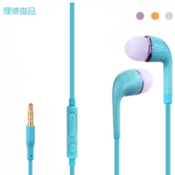理德御品适用于三星S4安卓 入耳式线控耳机 TPE手机线控调音耳机图1