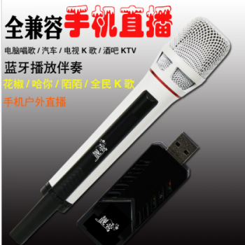 靓莺C88车载手机神麦唱吧K歌汽车KTV无线蓝牙话筒花椒陌陌图3