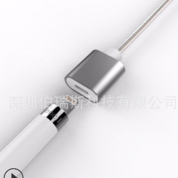通用iPencil 苹果铅笔电容笔 Apple Pencil充电线 USB公对苹果母