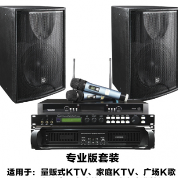 厂家批发12寸专业音箱无线麦克风KTV音响家庭K歌户外演出设备套装
