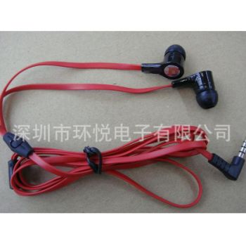 耳机批发个性小麦克风弯头面条耳机苹果三星小米等手机适用3