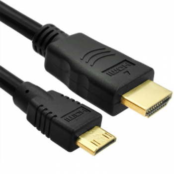 Mini HDMI转HDMI线平板接电视迷你hdmi高清线小转大转换线 0.5米