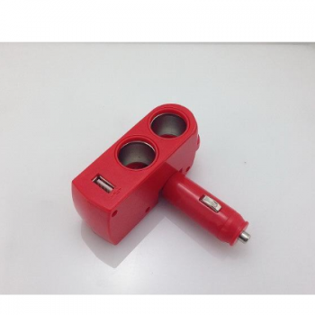 新款促销 汽车点烟器usb 车载点烟器 一分二 汽车点烟器图2