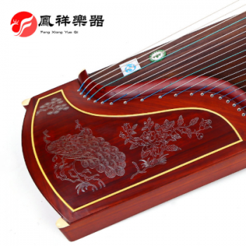 【凤祥乐器】珍藏版银丝古筝进口紫檀木大师推荐款古筝敦煌品质图1