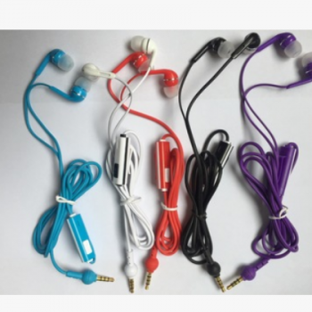 厂家直销 带咪带控制耳机 多色可选 入耳时尚耳机礼品手机耳机