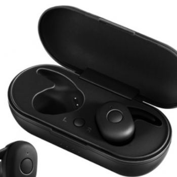 跨境专供TWS蓝牙耳机5.0无线对耳DT-1立体声运动蓝牙双耳带充电仓