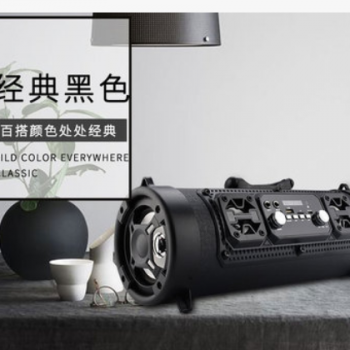 新款广场舞户外便携式蓝牙音箱15W重低音炮多功能插卡麦克风音响